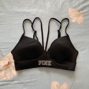 Pink VS Black Bra with Front Strap
